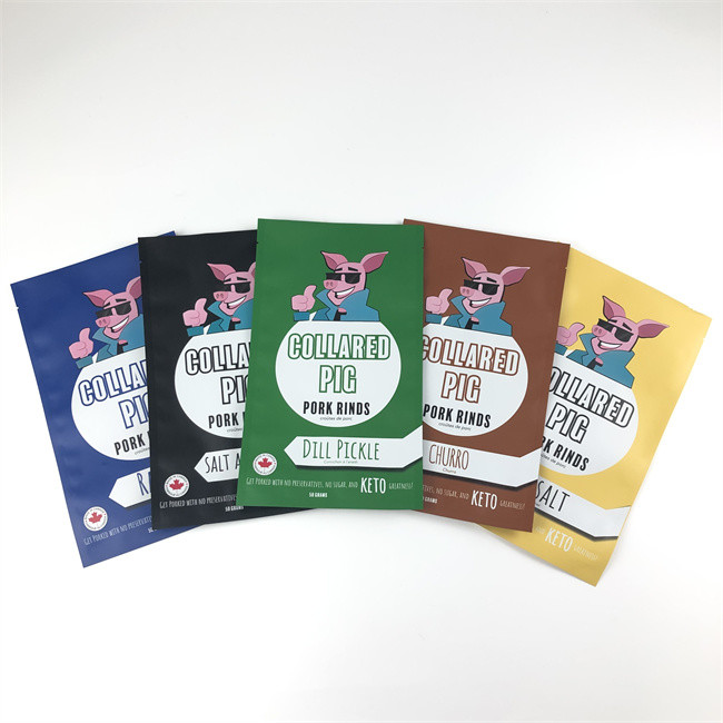 थ्री साइड सील प्लास्टिक माइलर जिप लॉक बैग रीसेलेबल स्मेल प्रूफ