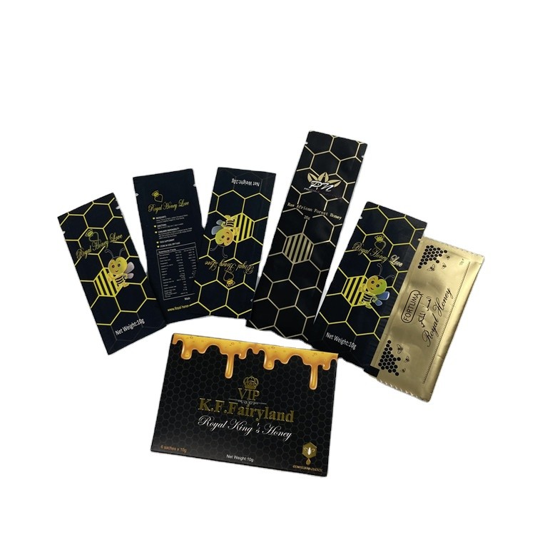 मधुमक्खी जेली हर्बल हनी प्लास्टिक पाउच पैकेजिंग 100% प्राकृतिक