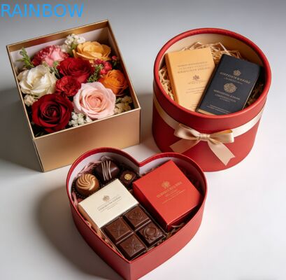 अनुकूलित पर्यावरण के अनुकूल तह योग्य 350 ग्राम मोटाई आभूषण कपड़े जूते घड़ी के लिए कार्डबोर्ड उपहार बॉक्स